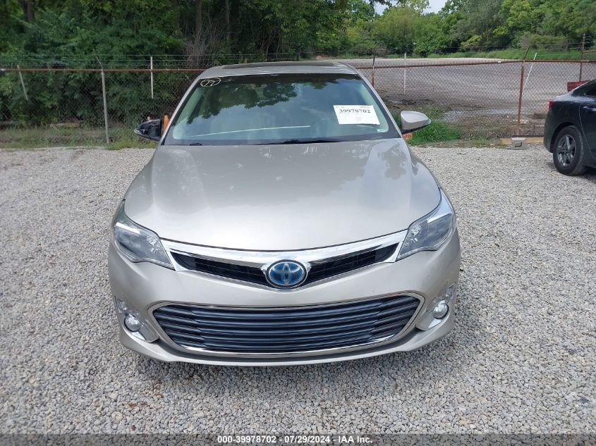 2013 Toyota Avalon Hybrid Limited VIN: 4T1BD1EB6DU016033 Lot: 39978702