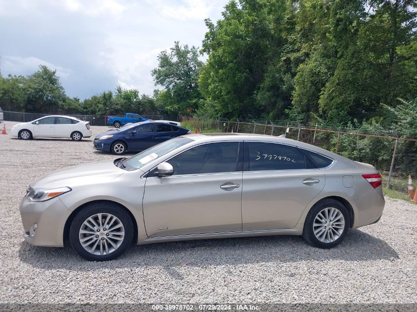 2013 Toyota Avalon Hybrid Limited VIN: 4T1BD1EB6DU016033 Lot: 39978702