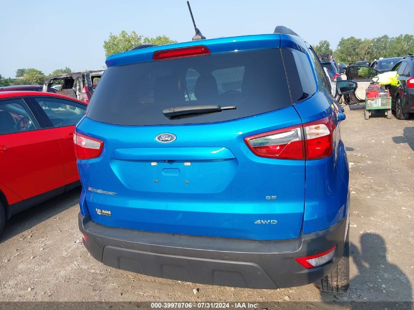 2020 Ford Ecosport Se VIN: MAJ6S3GL4LC325748 Lot: 39978706