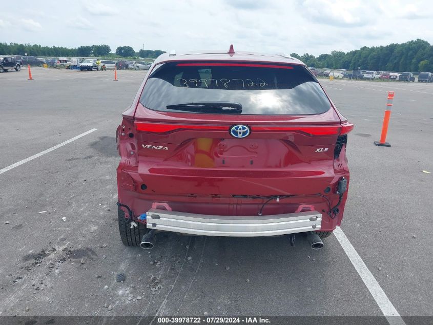 2024 Toyota Venza Xle VIN: JTEAAAAH5RJ177660 Lot: 39978722