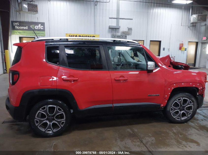 2015 Jeep Renegade Limited VIN: ZACCJBDT2FPB49782 Lot: 39978768