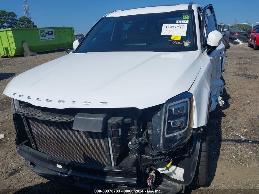 2022 Kia Telluride Sx VIN: 5XYP54HC6NG258787 Lot: 39978783