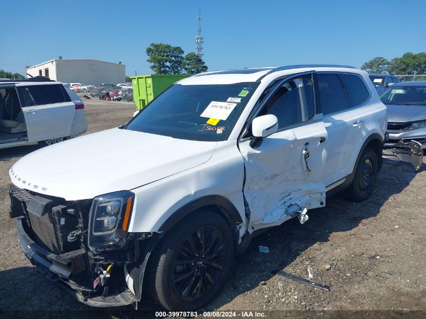 2022 Kia Telluride Sx VIN: 5XYP54HC6NG258787 Lot: 39978783