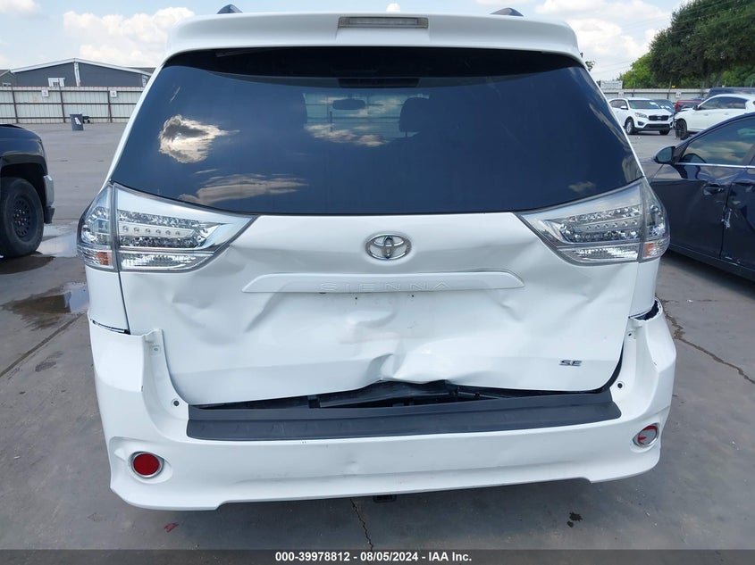 2016 Toyota Sienna Se 8 Passenger VIN: 5TDXK3DC9GS720595 Lot: 39978812