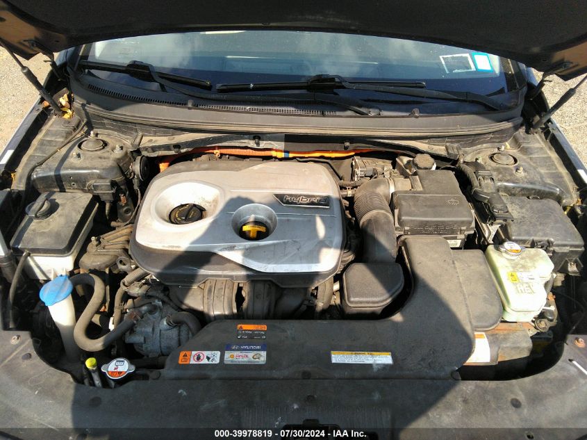 2016 Hyundai Sonata Hybrid Se VIN: KMHE24L18GA036076 Lot: 39978819