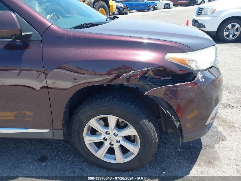 2012 Toyota Highlander VIN: 5TDZA3EH5CS020945 Lot: 39978840