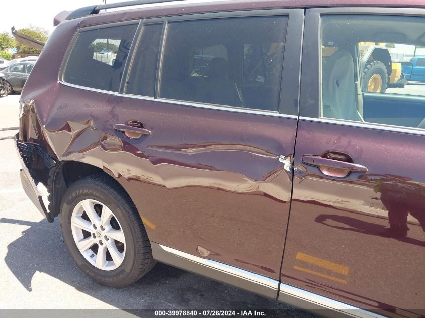 2012 Toyota Highlander VIN: 5TDZA3EH5CS020945 Lot: 39978840