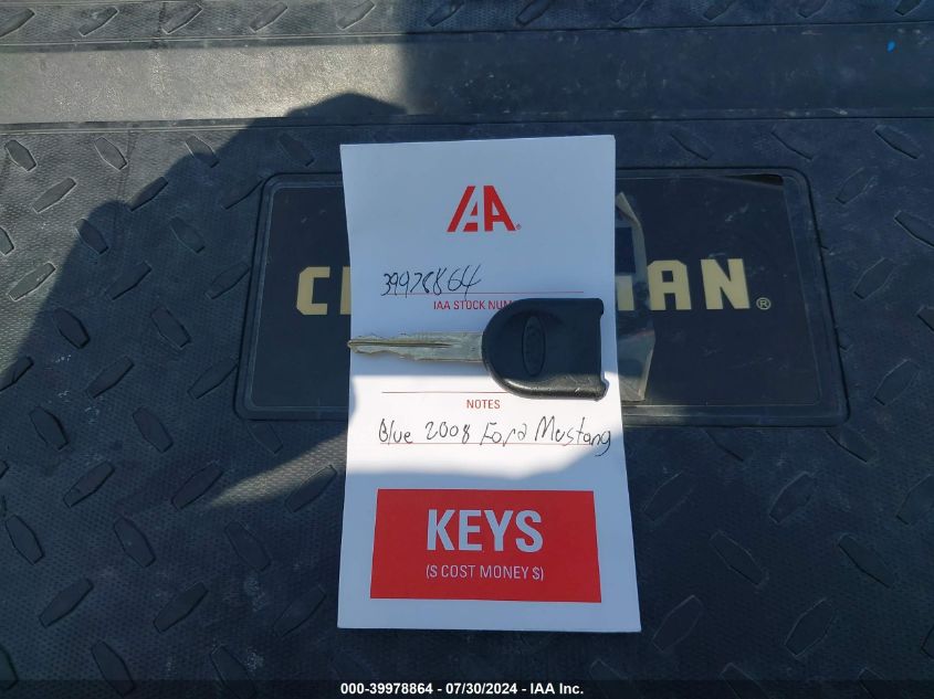 2008 Ford Mustang VIN: 1ZVHT80NX85111395 Lot: 39978864