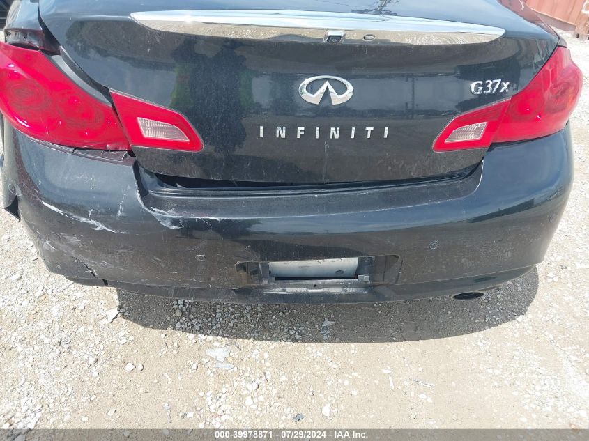 2011 Infiniti G37X VIN: JN1CV6AR1BM412604 Lot: 39978871