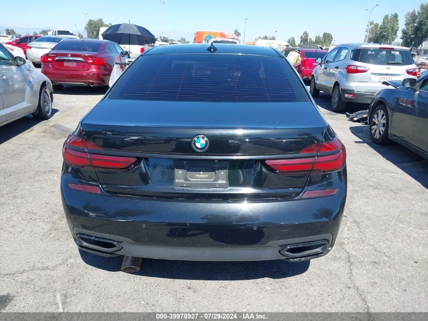 2016 BMW 740I VIN: WBA7E2C51GG548350 Lot: 39978927