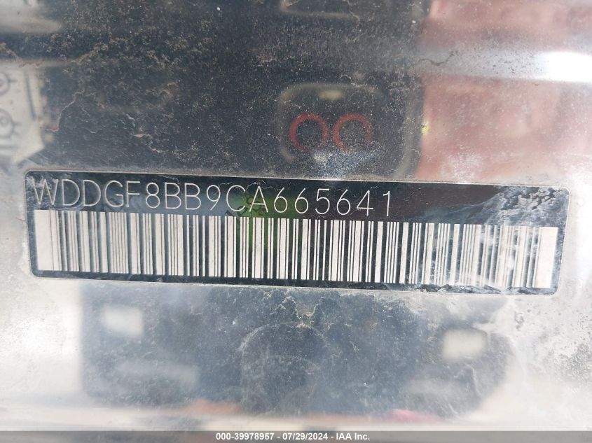 2012 Mercedes-Benz C 300 Luxury 4Matic/Sport 4Matic VIN: WDDGF8BB9CA665641 Lot: 39978957