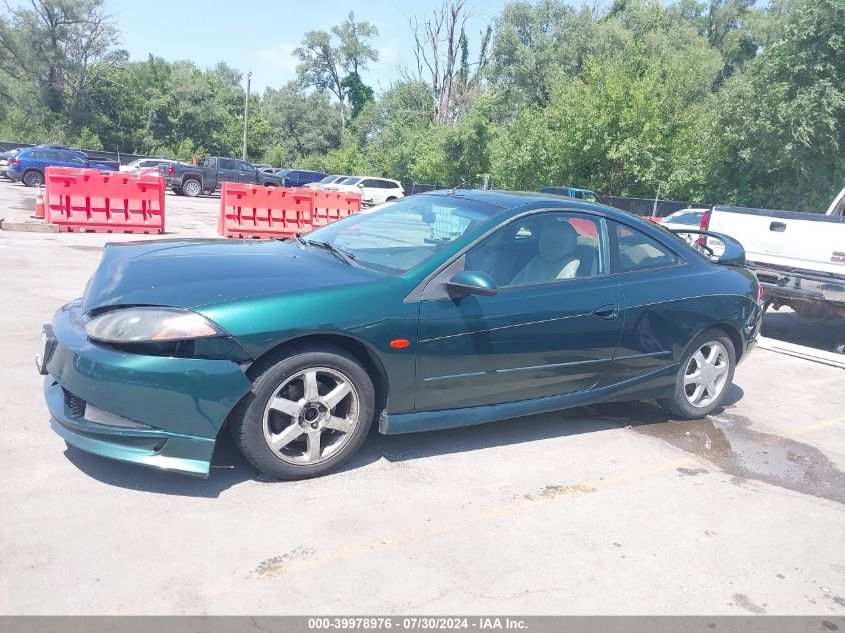 1999 Mercury Cougar V6 VIN: 1ZWFT61L2X5675321 Lot: 39978976