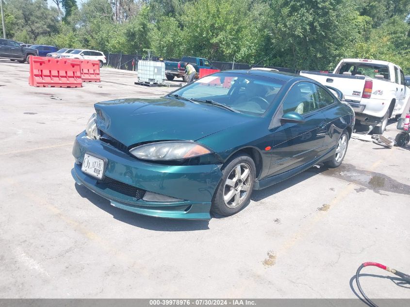 1999 Mercury Cougar V6 VIN: 1ZWFT61L2X5675321 Lot: 39978976