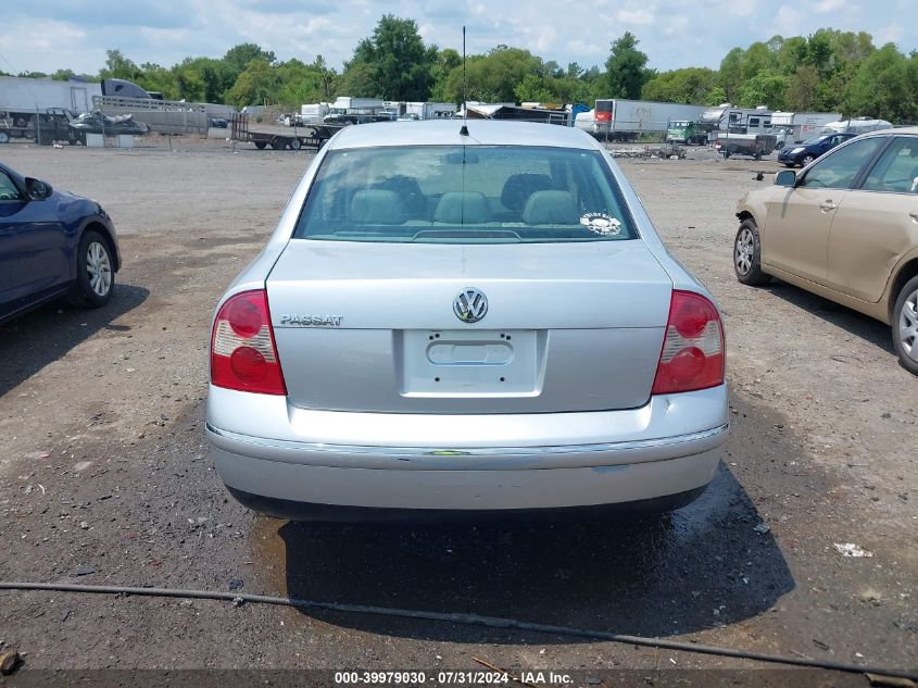 2004 Volkswagen Passat Gls VIN: WVWPD63B24P150028 Lot: 39979030