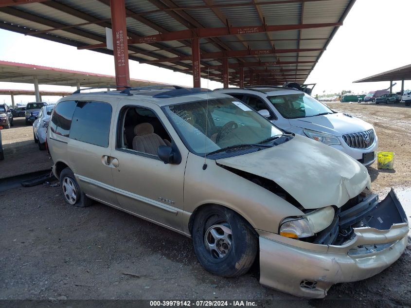 1999 Nissan Quest Gle/Gxe/Se VIN: 4N2XN11T9XD837635 Lot: 39979142