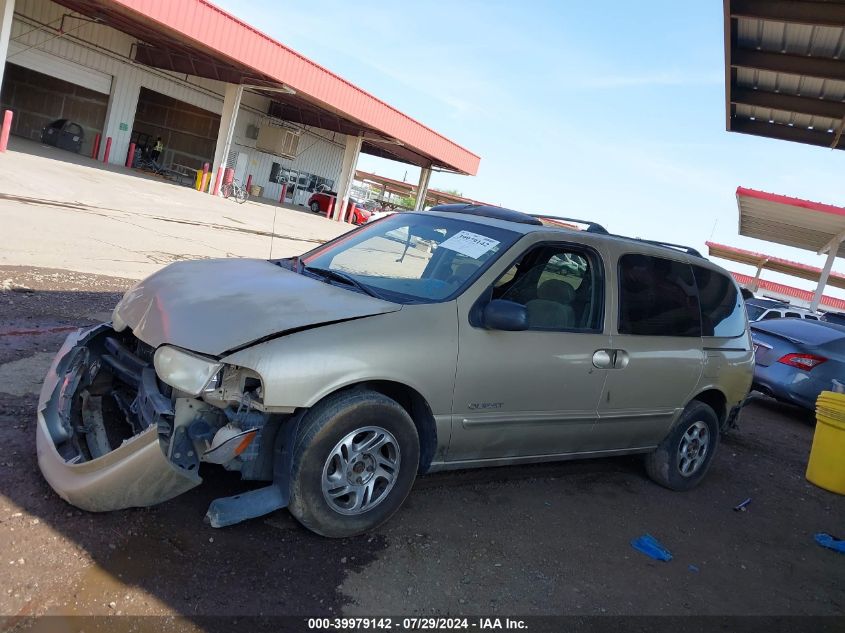 1999 Nissan Quest Gle/Gxe/Se VIN: 4N2XN11T9XD837635 Lot: 39979142