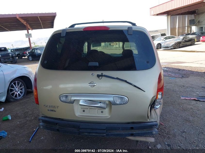 1999 Nissan Quest Gle/Gxe/Se VIN: 4N2XN11T9XD837635 Lot: 39979142