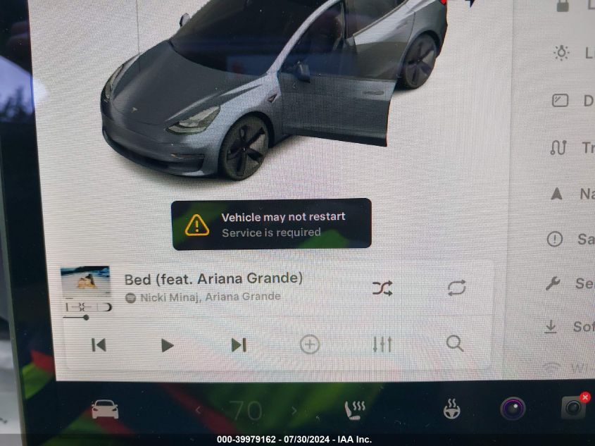 2021 Tesla Model 3 Standard Range Plus Rear-Wheel Drive VIN: 5YJ3E1EA2MF923268 Lot: 39979162