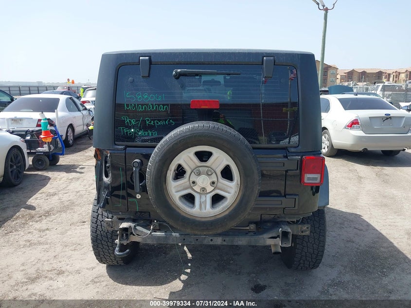 2015 Jeep Wrangler Sport VIN: 1C4AJWAG1FL555157 Lot: 39979334