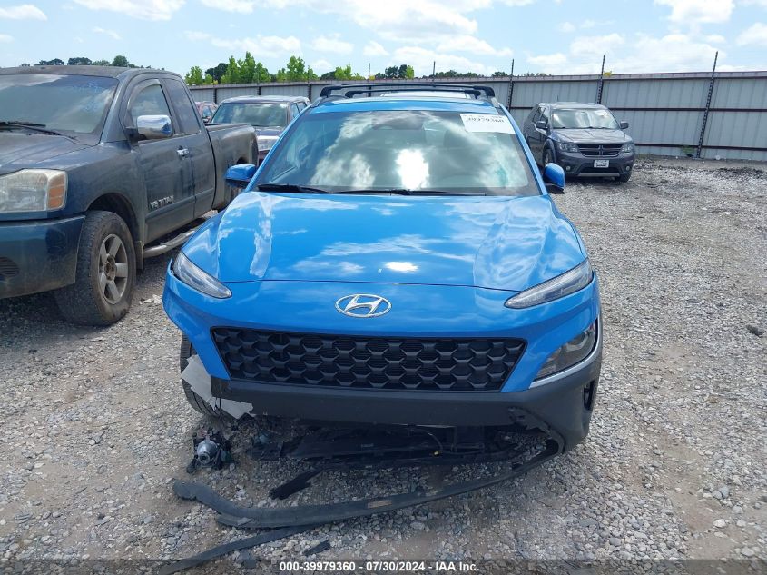 2022 Hyundai Kona Sel VIN: KM8K62AB6NU887716 Lot: 39979360