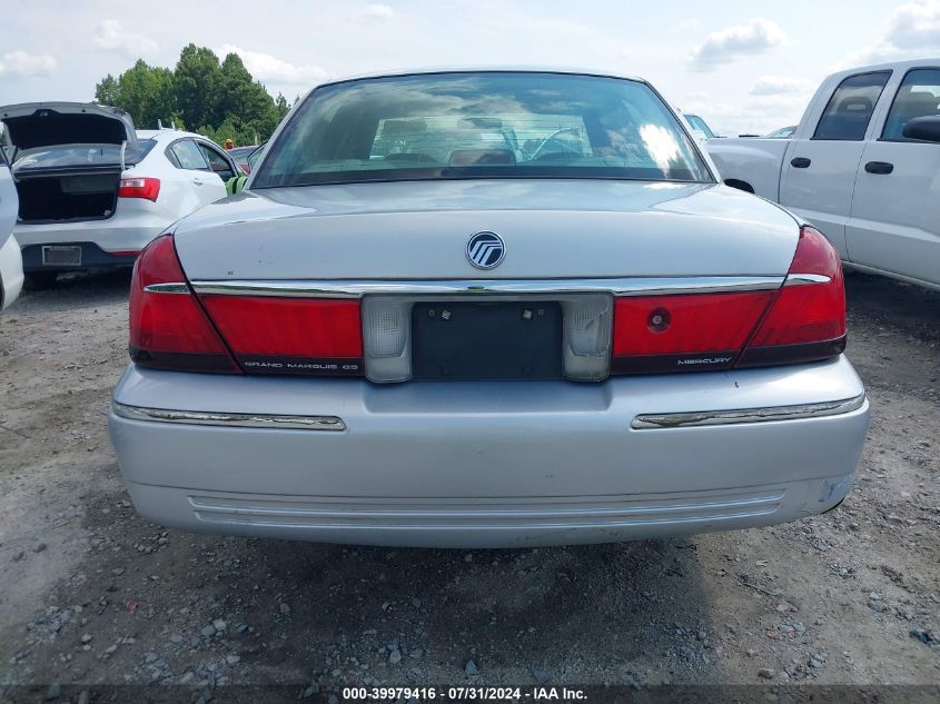 2002 Mercury Grand Marquis Gs VIN: 2MEFM74WX2X656795 Lot: 39979416