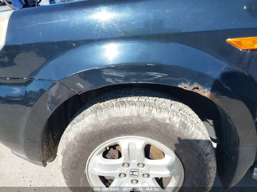 2006 Honda Pilot Lx VIN: 2HKYF181X6H521470 Lot: 39979420