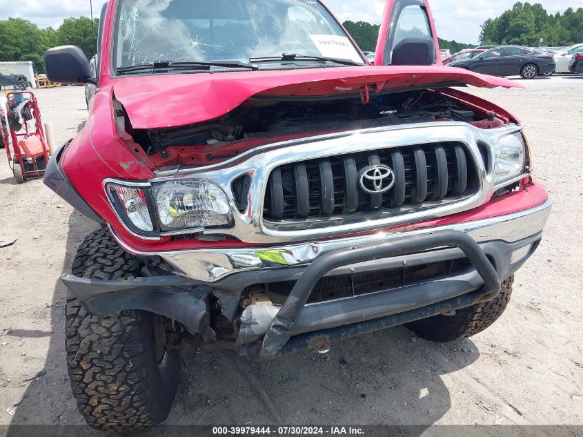 2002 Toyota Tacoma Base V6 VIN: 5TEWN72N52Z024195 Lot: 39979444