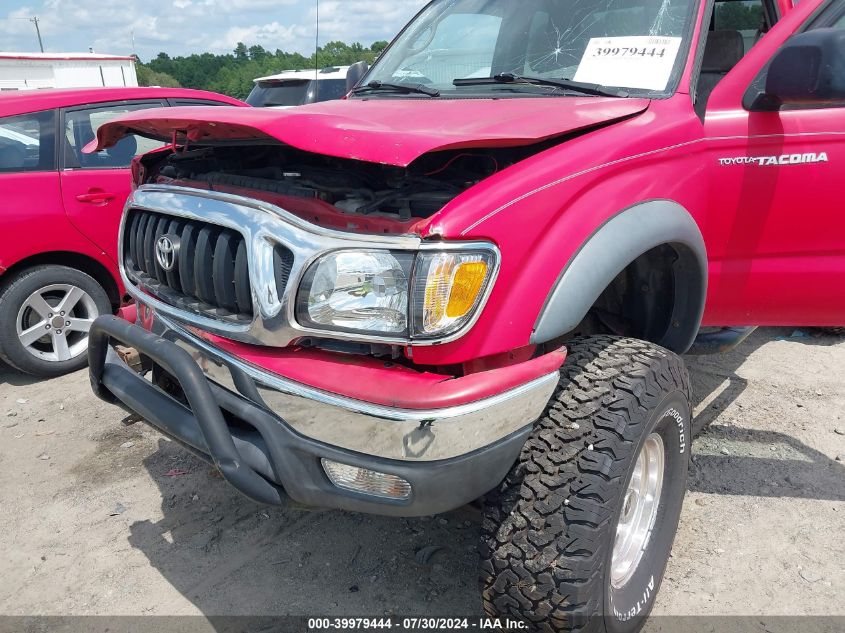 2002 Toyota Tacoma Base V6 VIN: 5TEWN72N52Z024195 Lot: 39979444