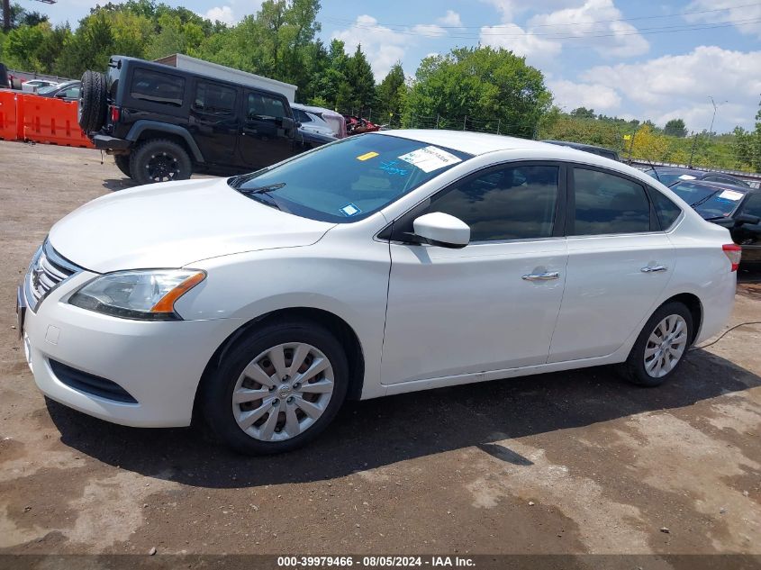 2013 Nissan Sentra Sv VIN: 3N1AB7APXDL772388 Lot: 39979466