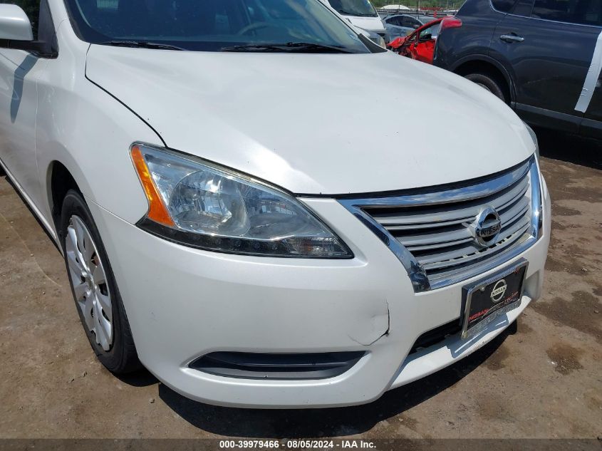 2013 Nissan Sentra Sv VIN: 3N1AB7APXDL772388 Lot: 39979466