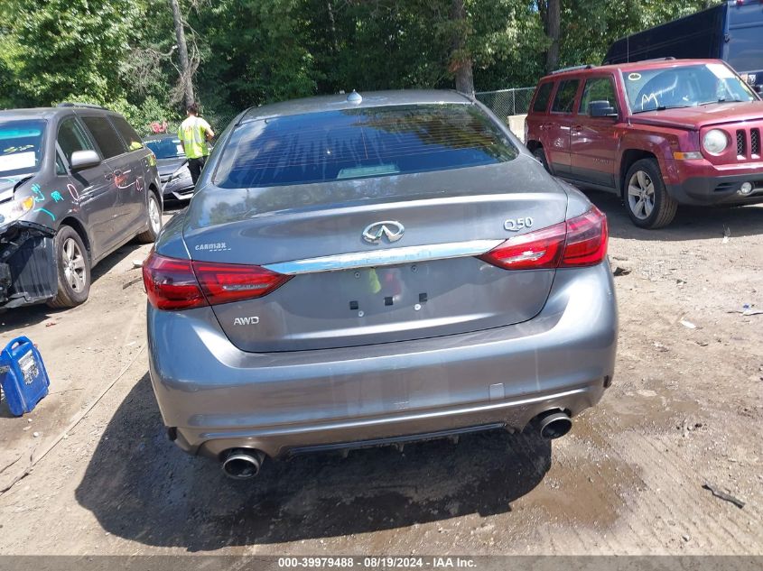 2018 Infiniti Q50 3.0T Luxe VIN: JN1EV7AR1JM444398 Lot: 39979488