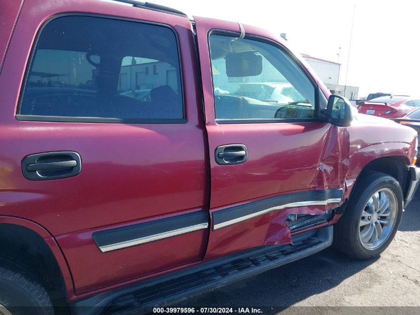 2005 Chevrolet Tahoe Ls VIN: 1GNEC13T65R113003 Lot: 39979596