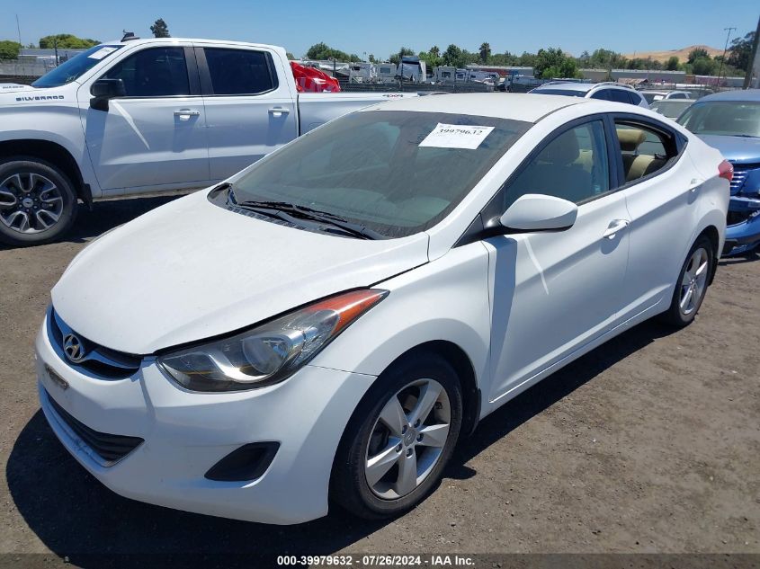 2013 Hyundai Elantra Gls VIN: 5NPDH4AE9DH250602 Lot: 39979632