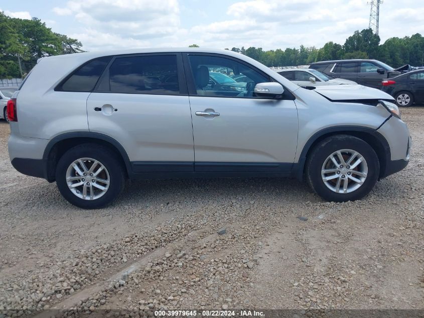 2014 Kia Sorento Lx VIN: 5XYKT3A60EG515571 Lot: 39979645