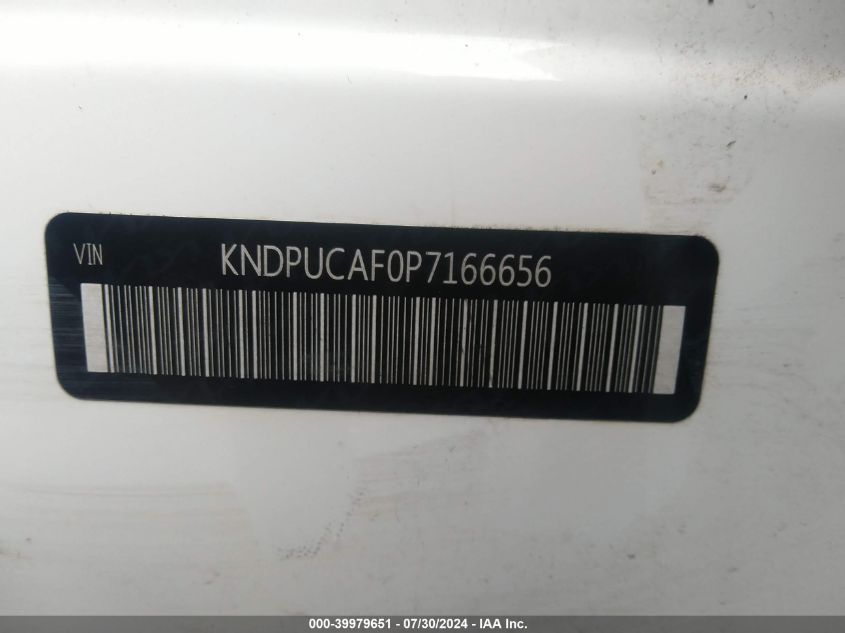 2023 Kia Sportage Lx VIN: KNDPUCAF0P7166656 Lot: 39979651