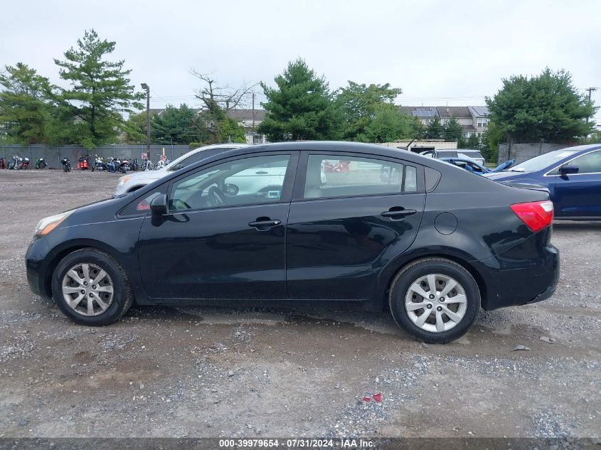 2014 Kia Rio Lx VIN: KNADM4A31E6325828 Lot: 39979654