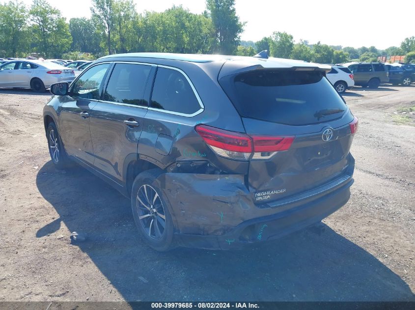 2018 Toyota Highlander Xle VIN: 5TDJZRFH0JS832254 Lot: 39979685