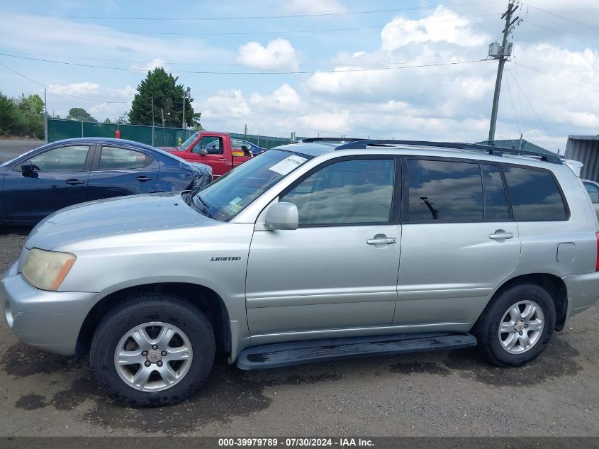 2003 Toyota Highlander Limited V6 VIN: JTEHF21A330151953 Lot: 39979789