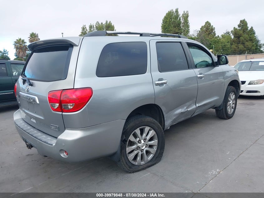 2008 Toyota Sequoia Limited VIN: 5TDBY68A68S015127 Lot: 39979848