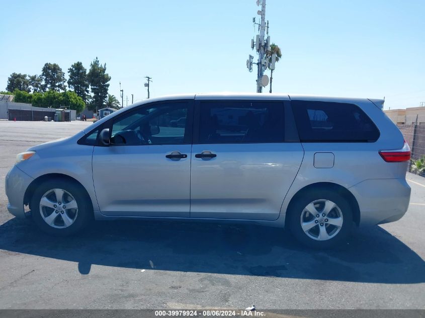 2015 Toyota Sienna L 7 Passenger VIN: 5TDZK3DC6FS546556 Lot: 39979924