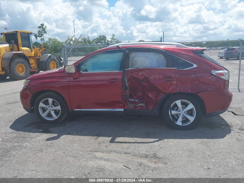 2011 Lexus Rx 350 VIN: 2T2BK1BA9BC109060 Lot: 39979930