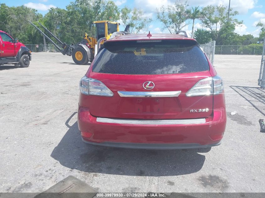 2011 Lexus Rx 350 VIN: 2T2BK1BA9BC109060 Lot: 39979930