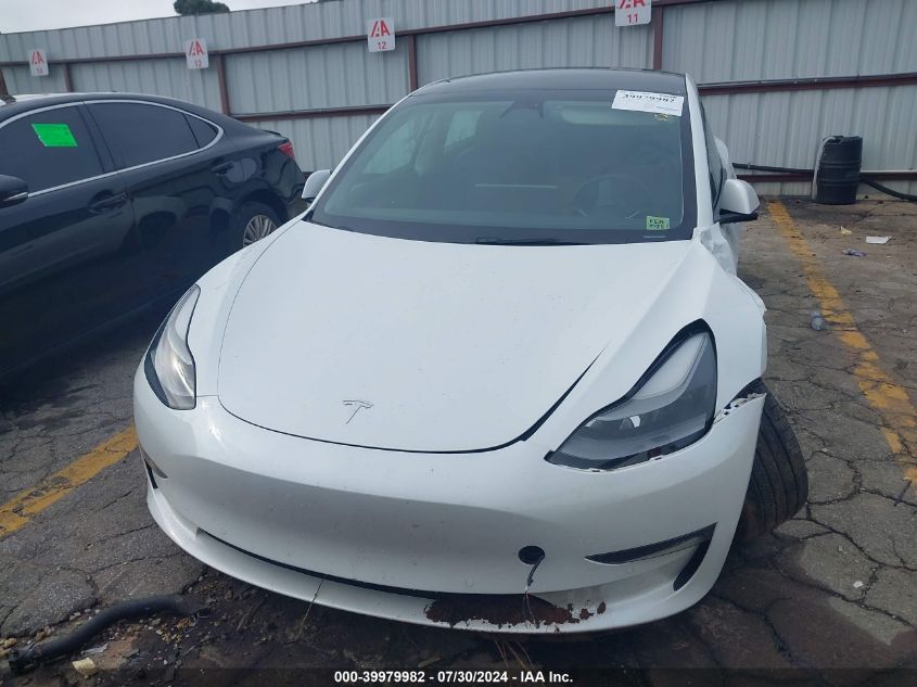 2022 Tesla Model 3 Long Range Dual Motor All-Wheel Drive VIN: 5YJ3E1EB6NF237230 Lot: 39979982