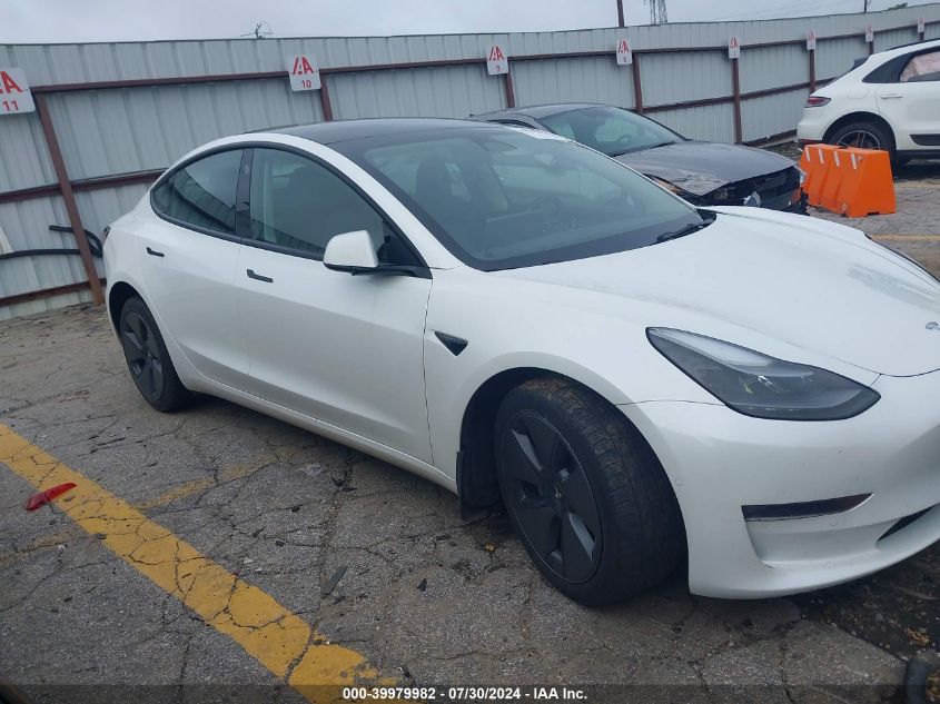 2022 Tesla Model 3 Long Range Dual Motor All-Wheel Drive VIN: 5YJ3E1EB6NF237230 Lot: 39979982