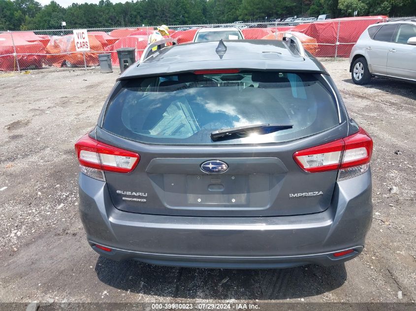 2019 Subaru Impreza 2.0I Premium VIN: 4S3GTAD65K3718011 Lot: 39980023