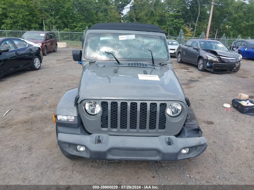 2021 Jeep Gladiator Sport S 4X4 VIN: 1C6JJTAG2ML531002 Lot: 39980029