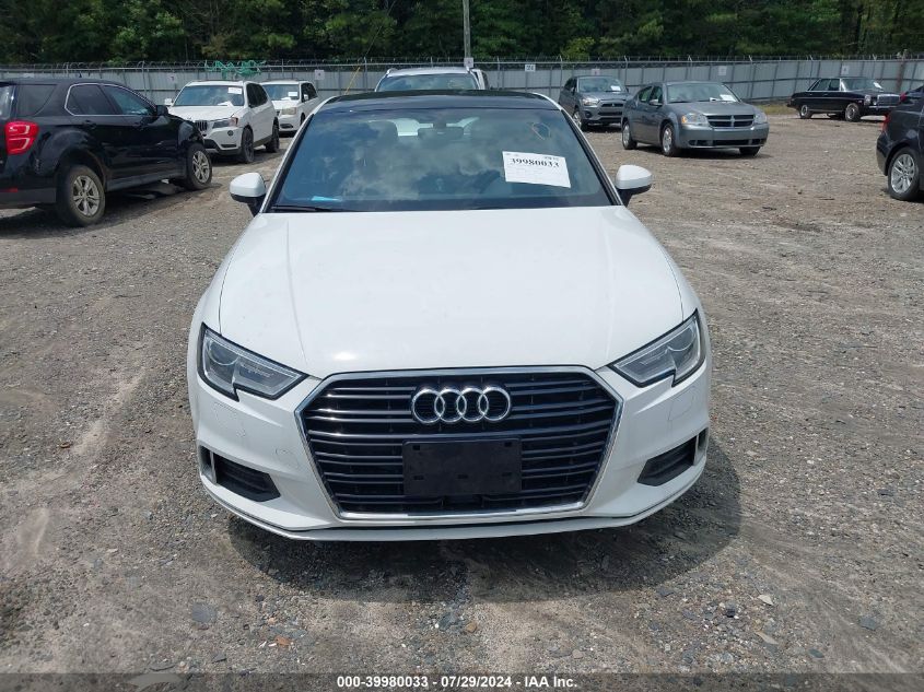 2018 Audi A3 2.0T Premium/2.0T Tech Premium VIN: WAUAUGFF6J1008772 Lot: 39980033