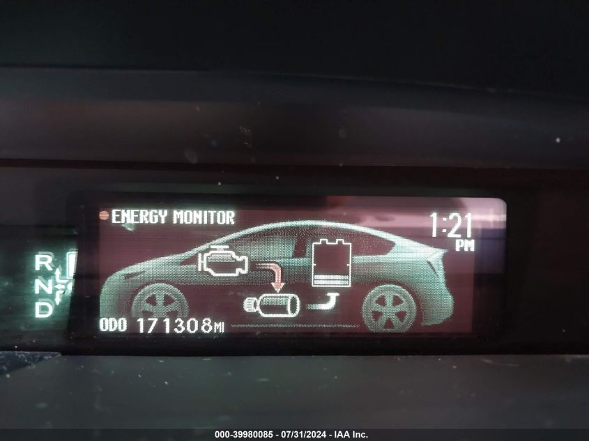 2014 Toyota Prius Two VIN: JTDKN3DU1E1746984 Lot: 39980085