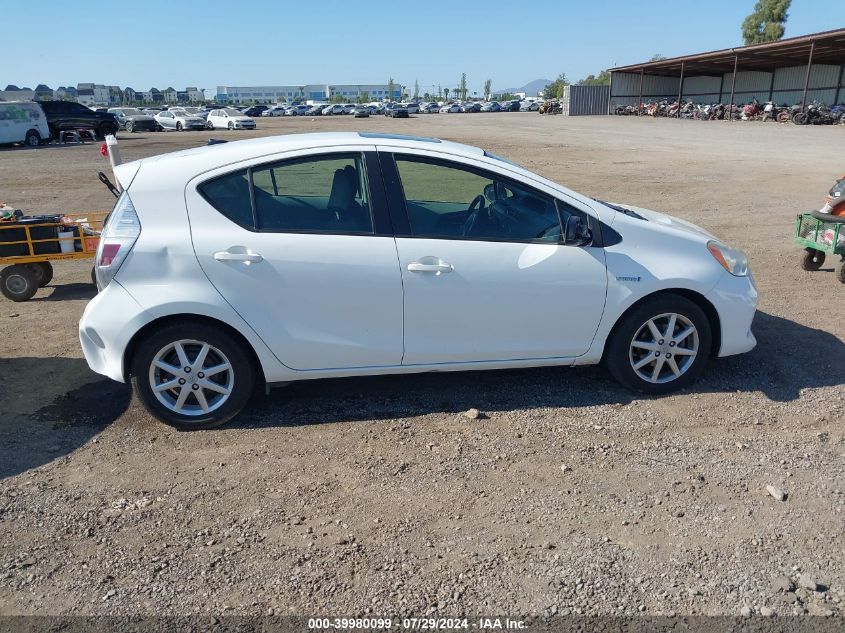 2013 Toyota Prius C Four/One/Three/Two VIN: JTDKDTB39D1031754 Lot: 39980099