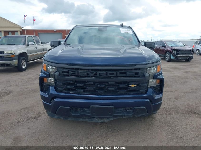 2022 Chevrolet Silverado 1500 2Wd Short Bed Custom VIN: 3GCPABEK1NG599513 Lot: 39980155